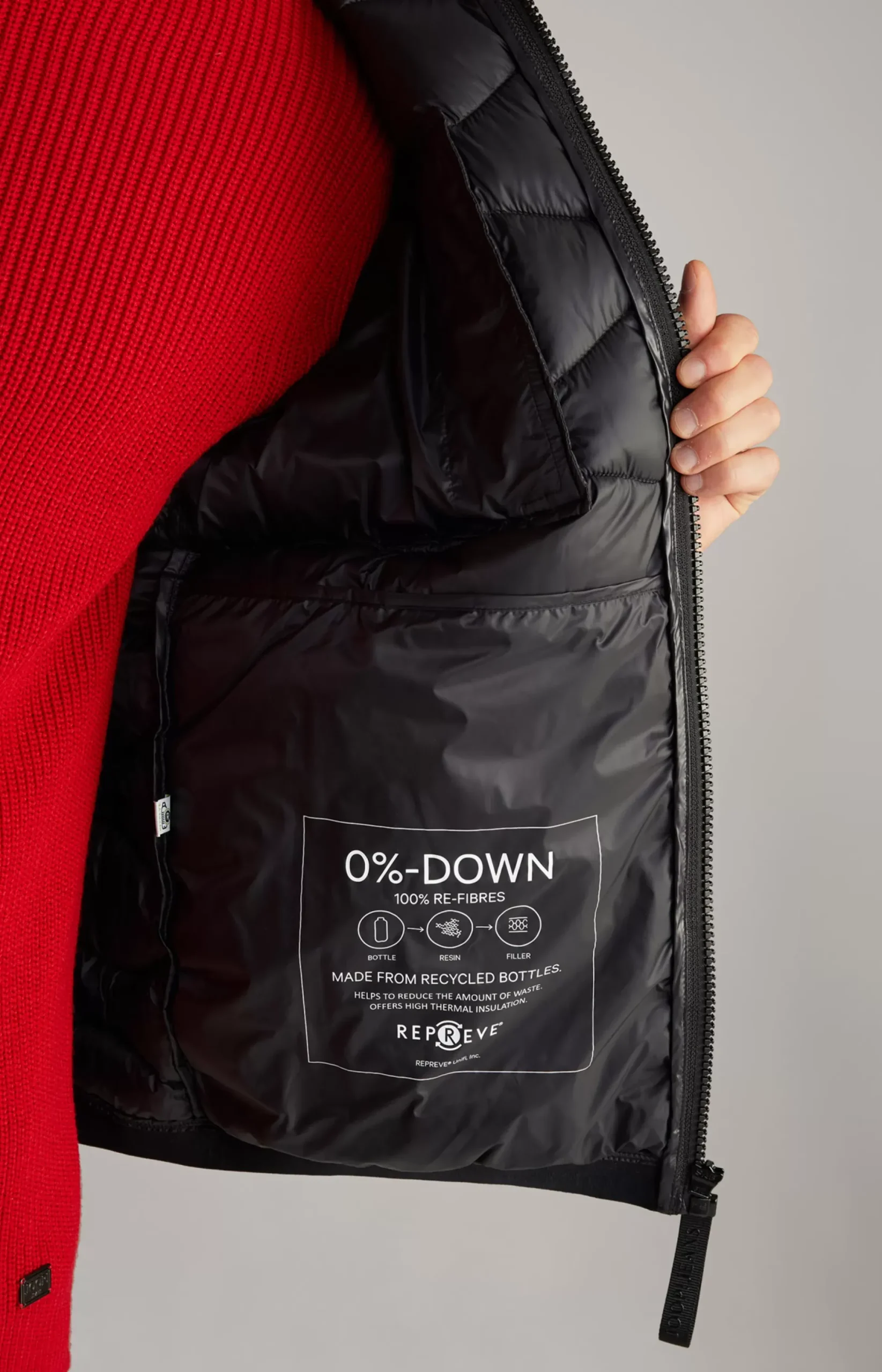 Hot JOOP! Abano Quilted Jacket in black