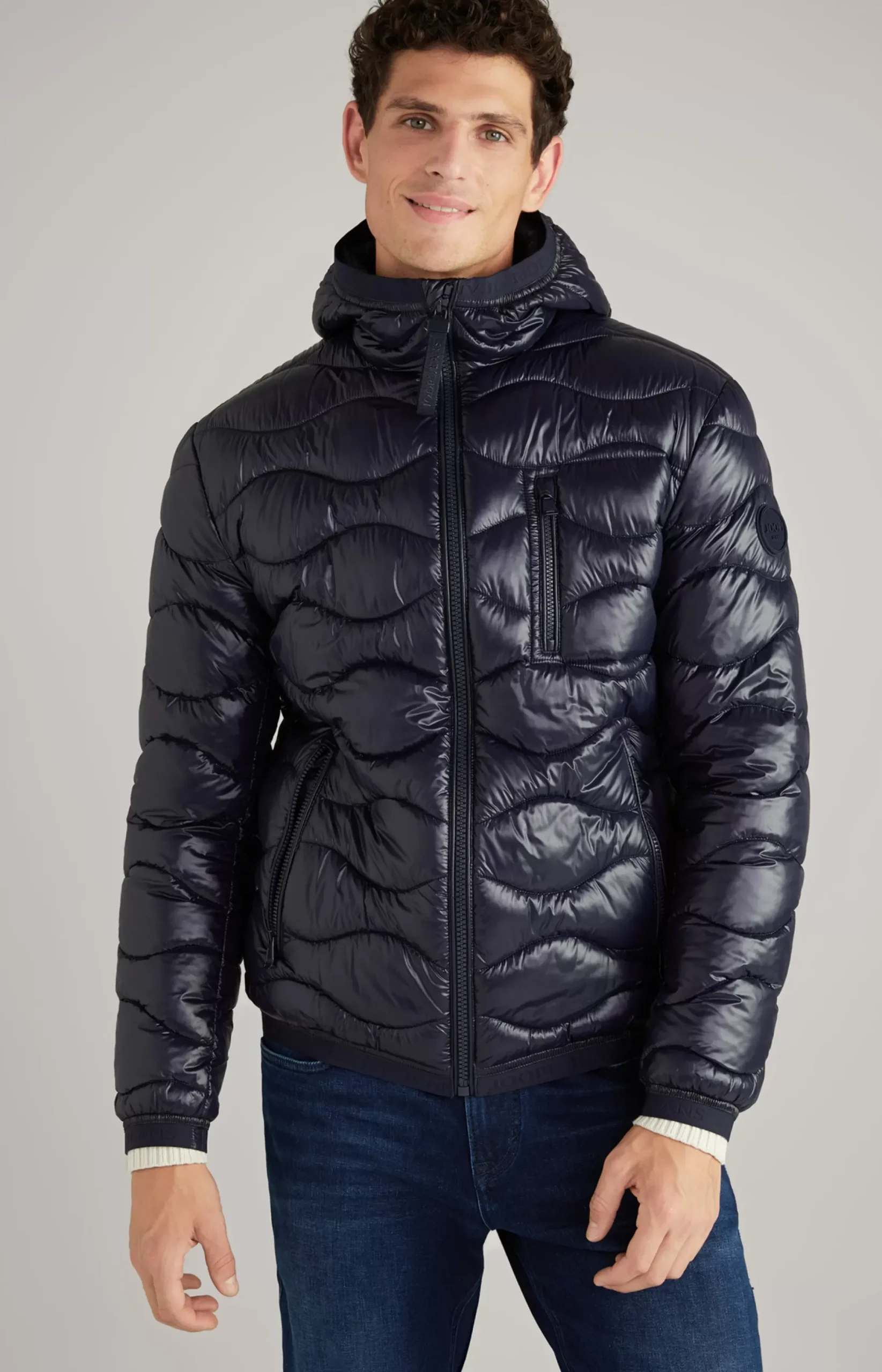 Outlet JOOP! Abano Quilted Jacket in dark blue