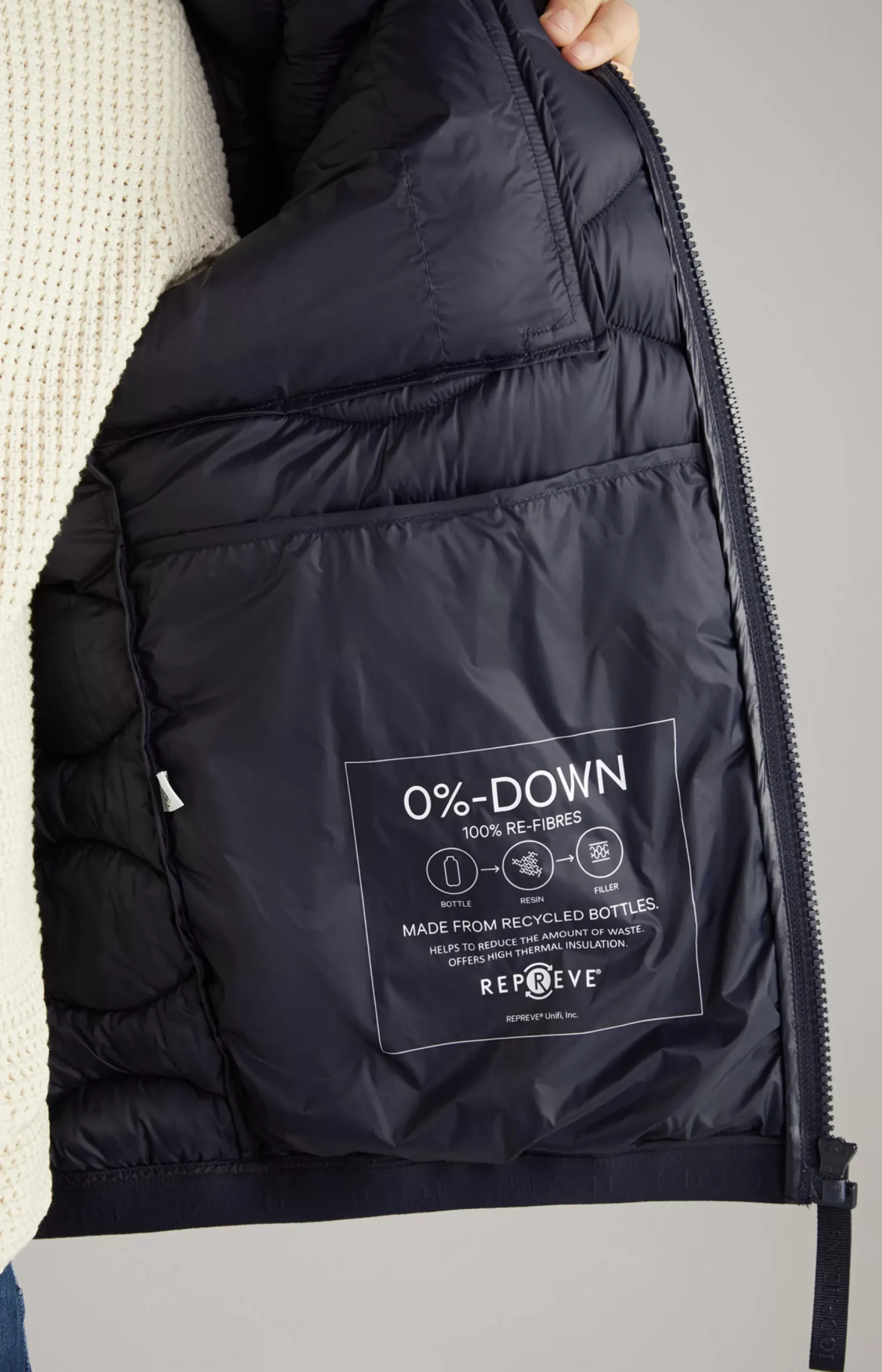 Outlet JOOP! Abano Quilted Jacket in dark blue