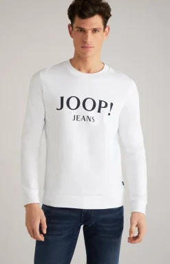 Clearance JOOP! Alfred Cotton Sweatshirt in white