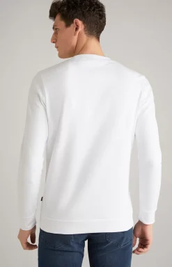 Clearance JOOP! Alfred Cotton Sweatshirt in white