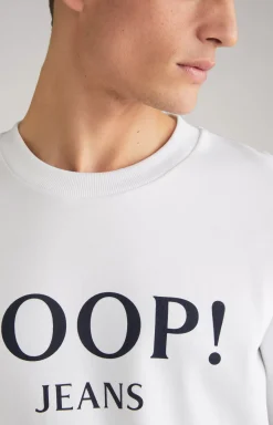 Clearance JOOP! Alfred Cotton Sweatshirt in white