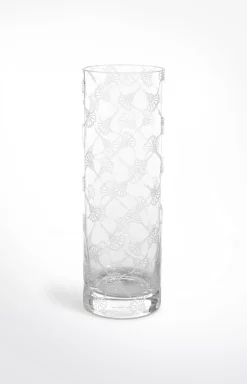 Discount JOOP! All-over crystal vase (30x10), white �berf�rber hellbeige