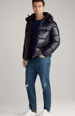 New JOOP! Ambro Quilted Jacket with Hood in dark blue