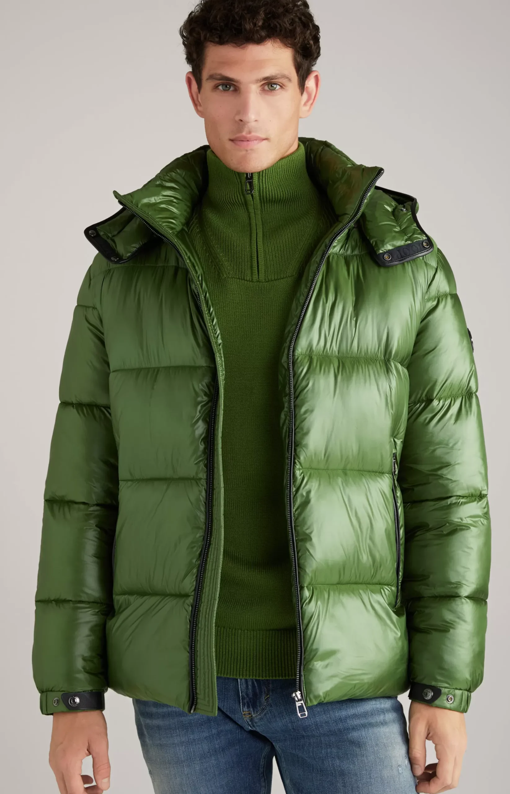 Clearance JOOP! Ambro Quilted Jacket with Hood in Light green