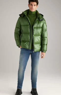 Clearance JOOP! Ambro Quilted Jacket with Hood in Light green