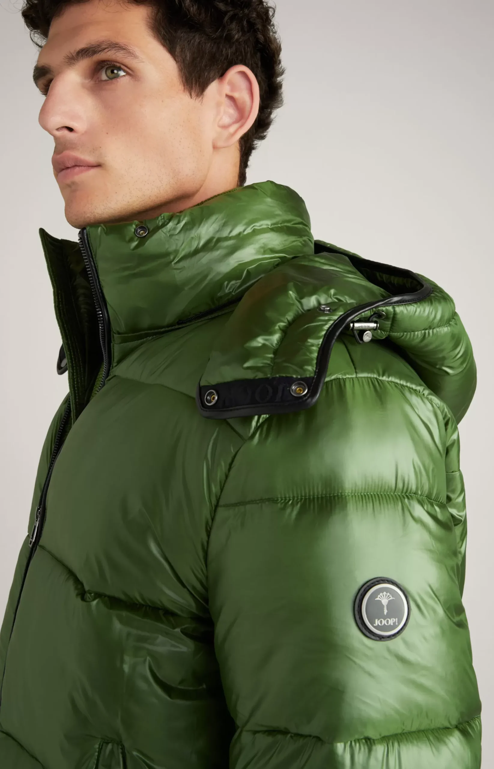 Clearance JOOP! Ambro Quilted Jacket with Hood in Light green