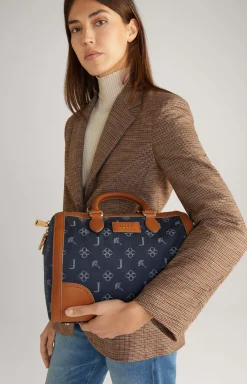 JOOP! Azzurro Aurora Handbag in Denim Blue/Cognac denim-blue/cognac