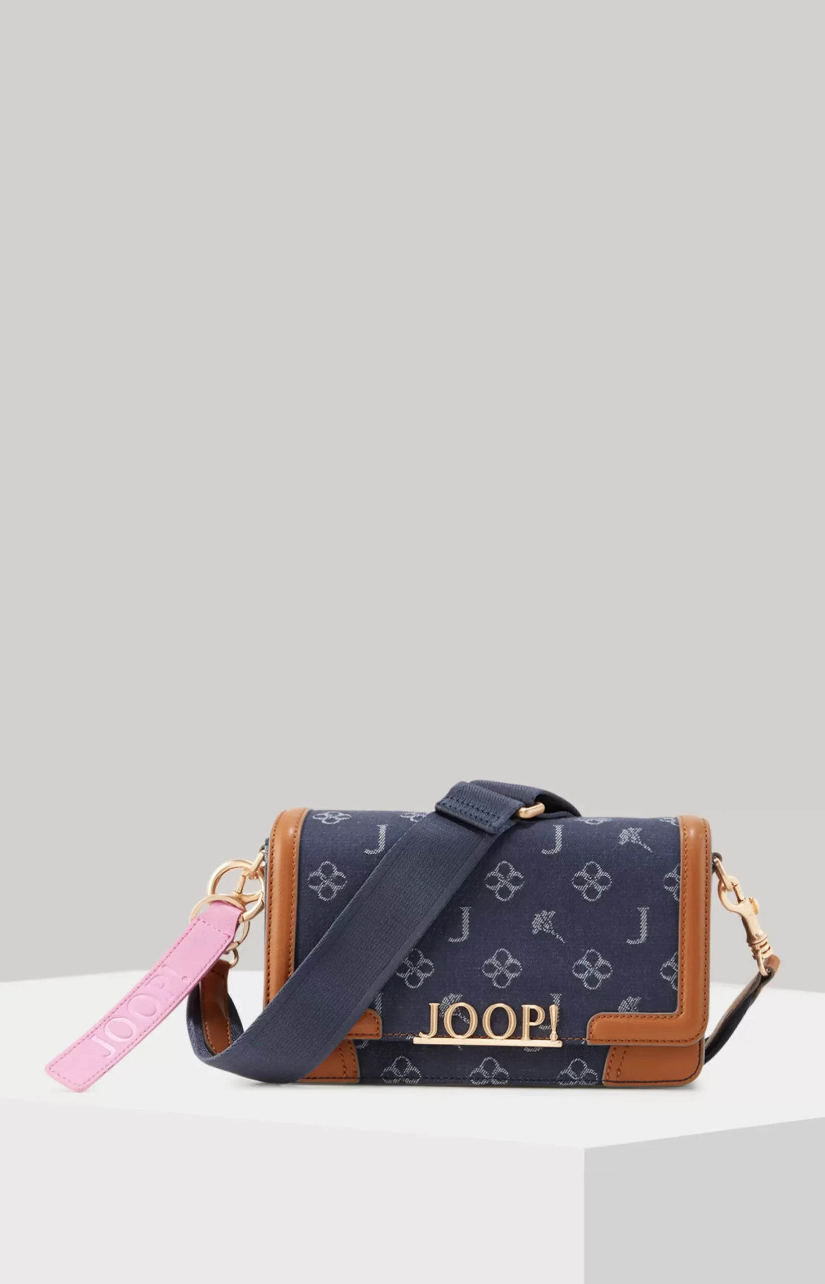 New JOOP! Azzurro Sousa Shoulder Bag in Denim Blue/Cognac denim-blue/cognac