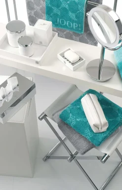 New JOOP! Bathline soap dish, white/silver plain light beige