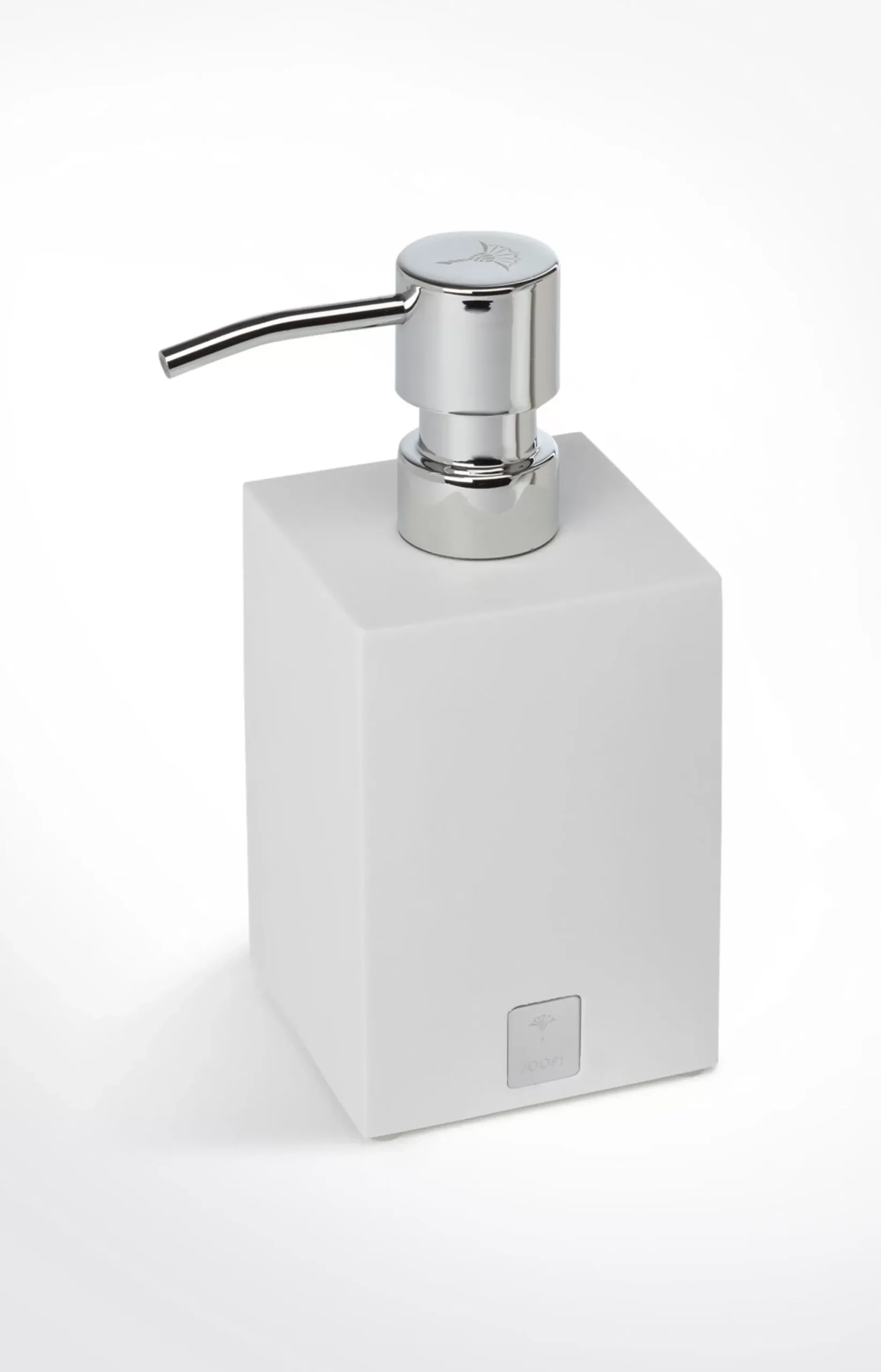 JOOP! Bathline soap dispenser, white/silver plain light beige