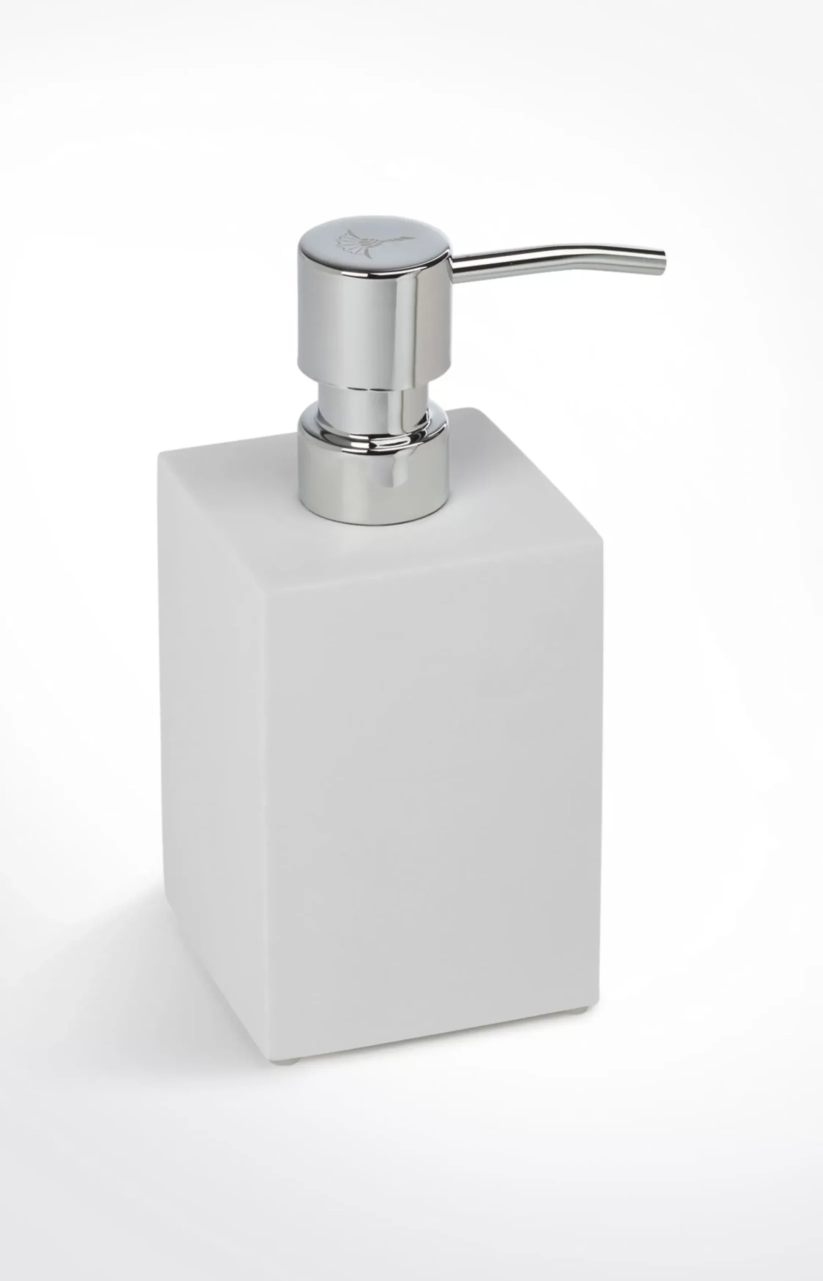 JOOP! Bathline soap dispenser, white/silver plain light beige