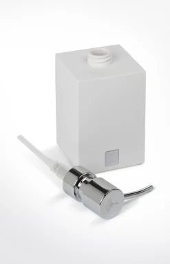 JOOP! Bathline soap dispenser, white/silver plain light beige