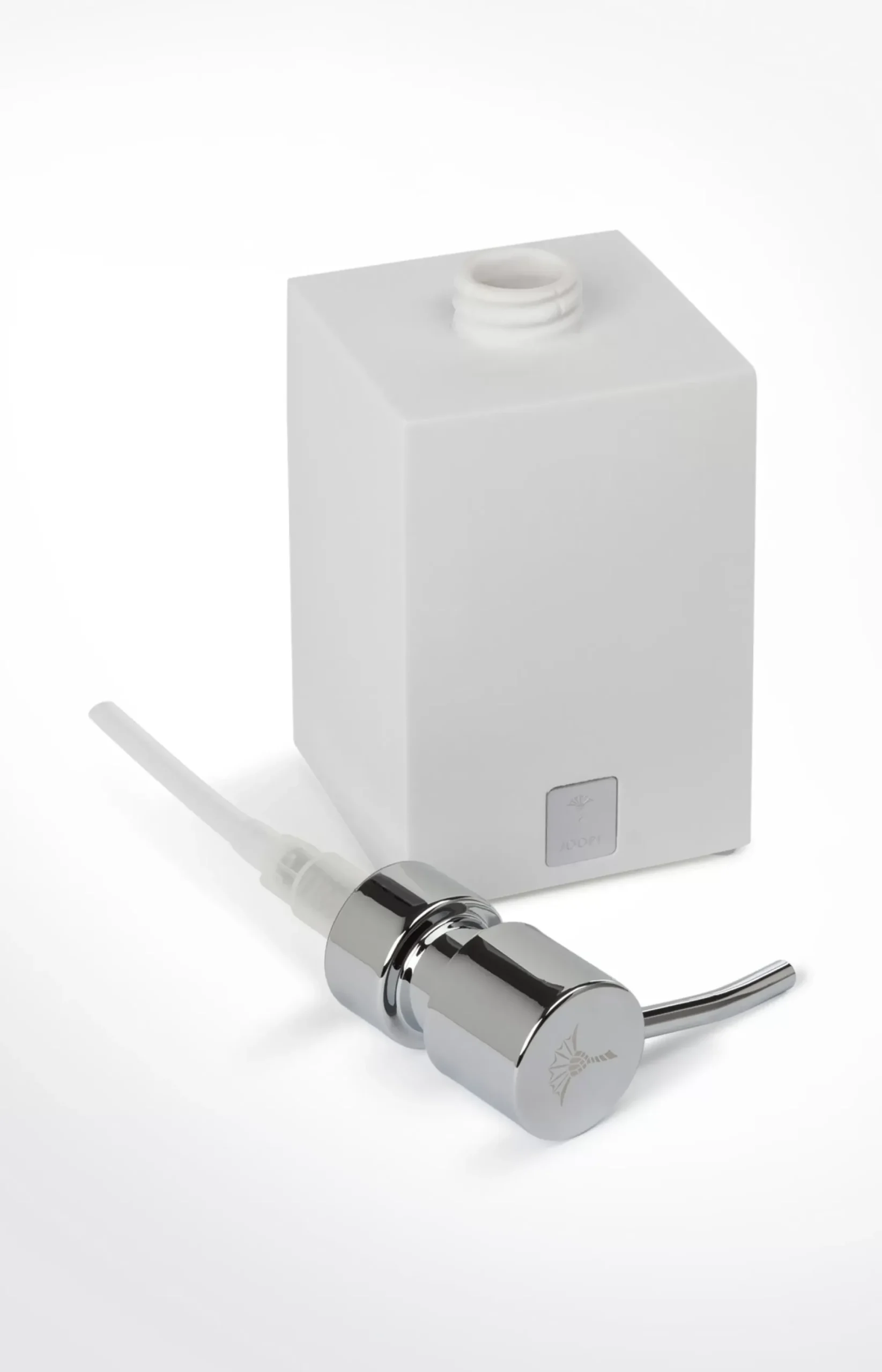 JOOP! Bathline soap dispenser, white/silver plain light beige