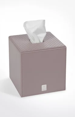 Clearance JOOP! Bathline tissue dispenser, grey-rosé herringbone medium grey 2