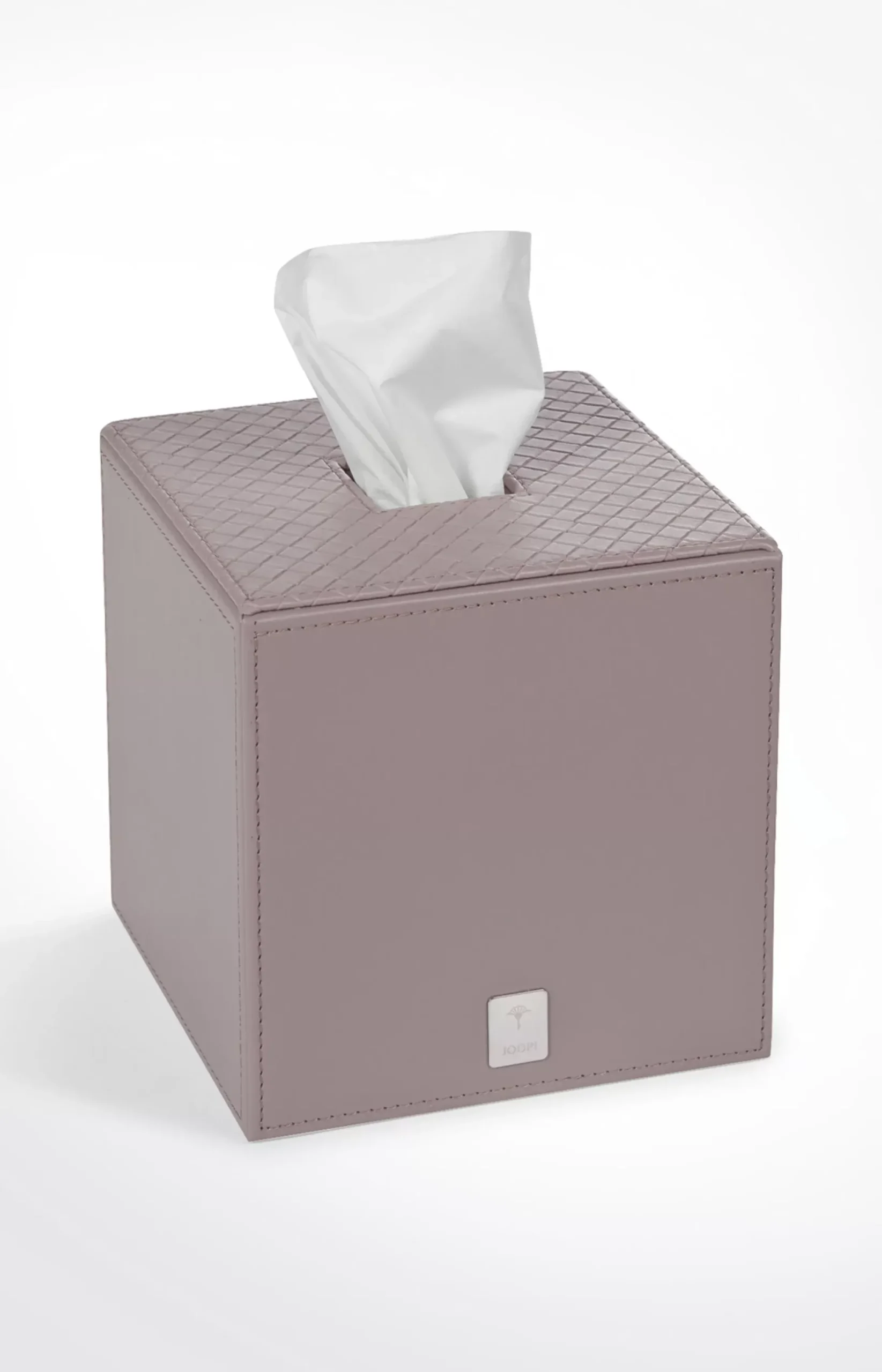 Clearance JOOP! Bathline tissue dispenser, grey-rosé herringbone medium grey 2