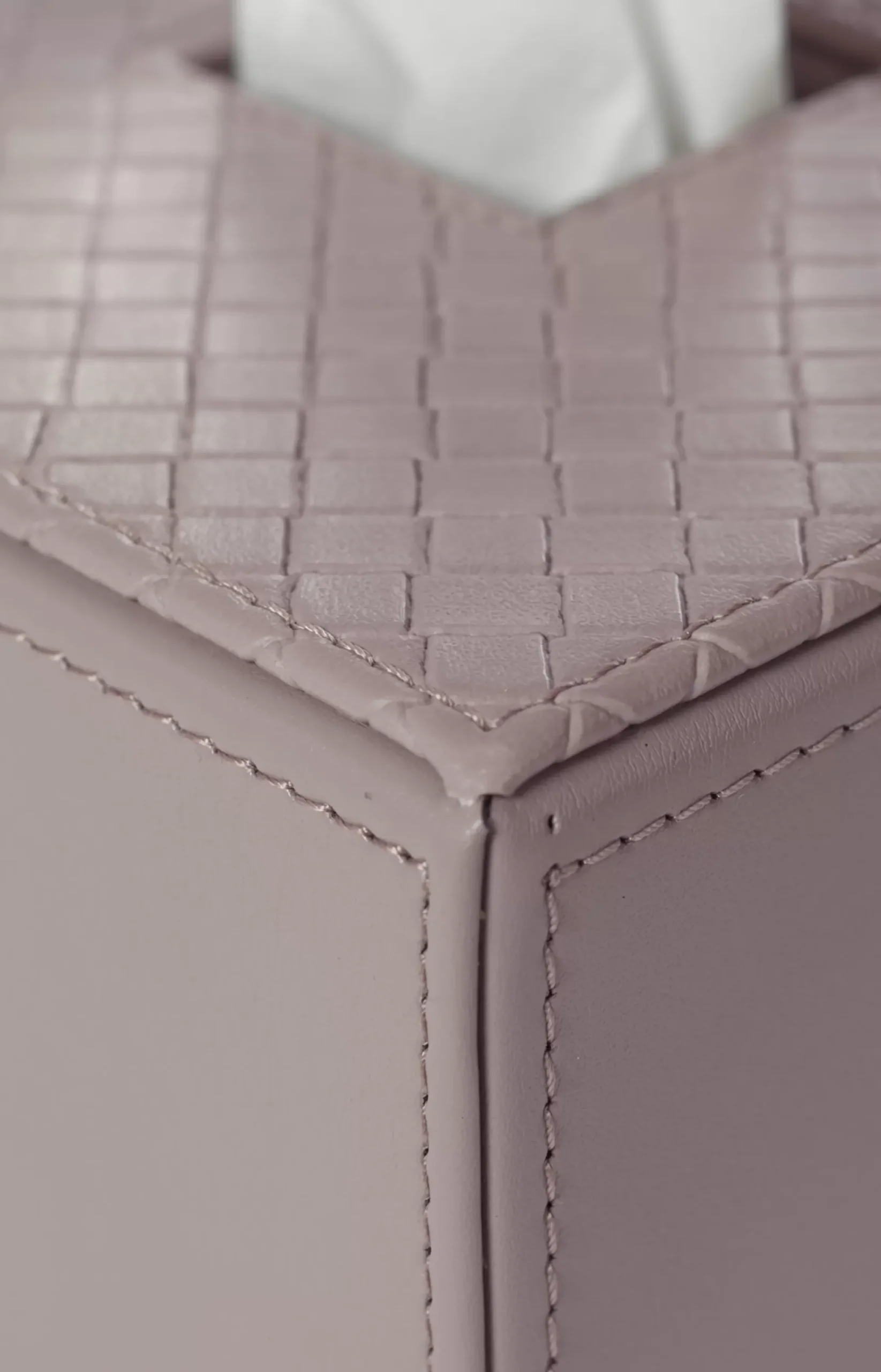 Clearance JOOP! Bathline tissue dispenser, grey-rosé herringbone medium grey 2