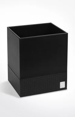 New JOOP! Bathline waste basket, black herringbone black 1