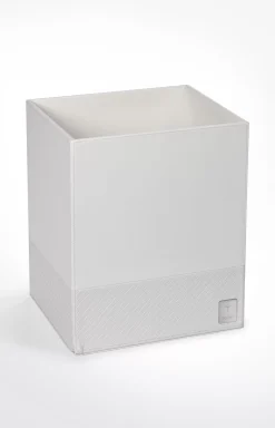 New JOOP! Bathline waste basket, white herringbone light beige