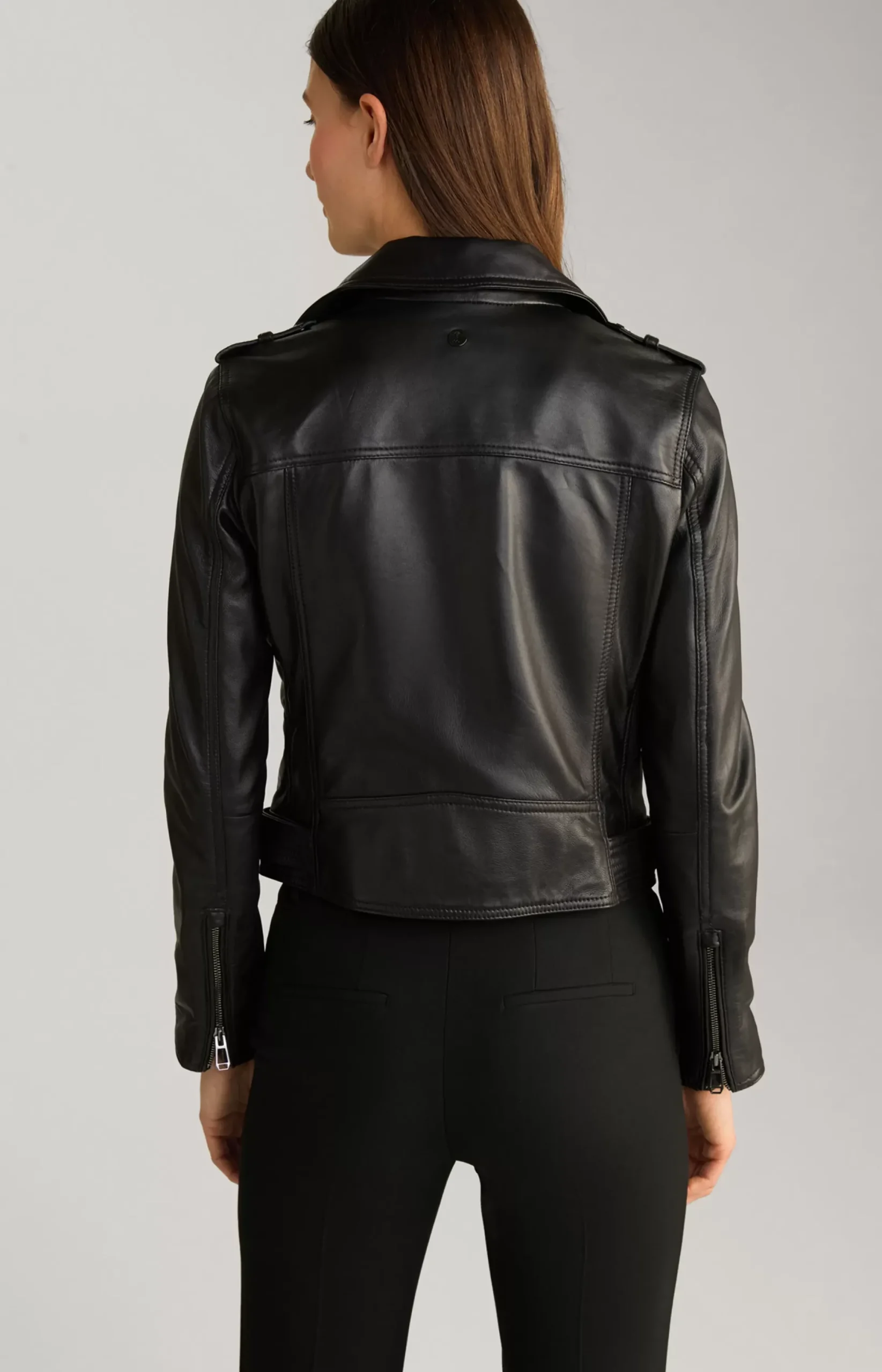 Best JOOP! Biker Leather Jacket in black