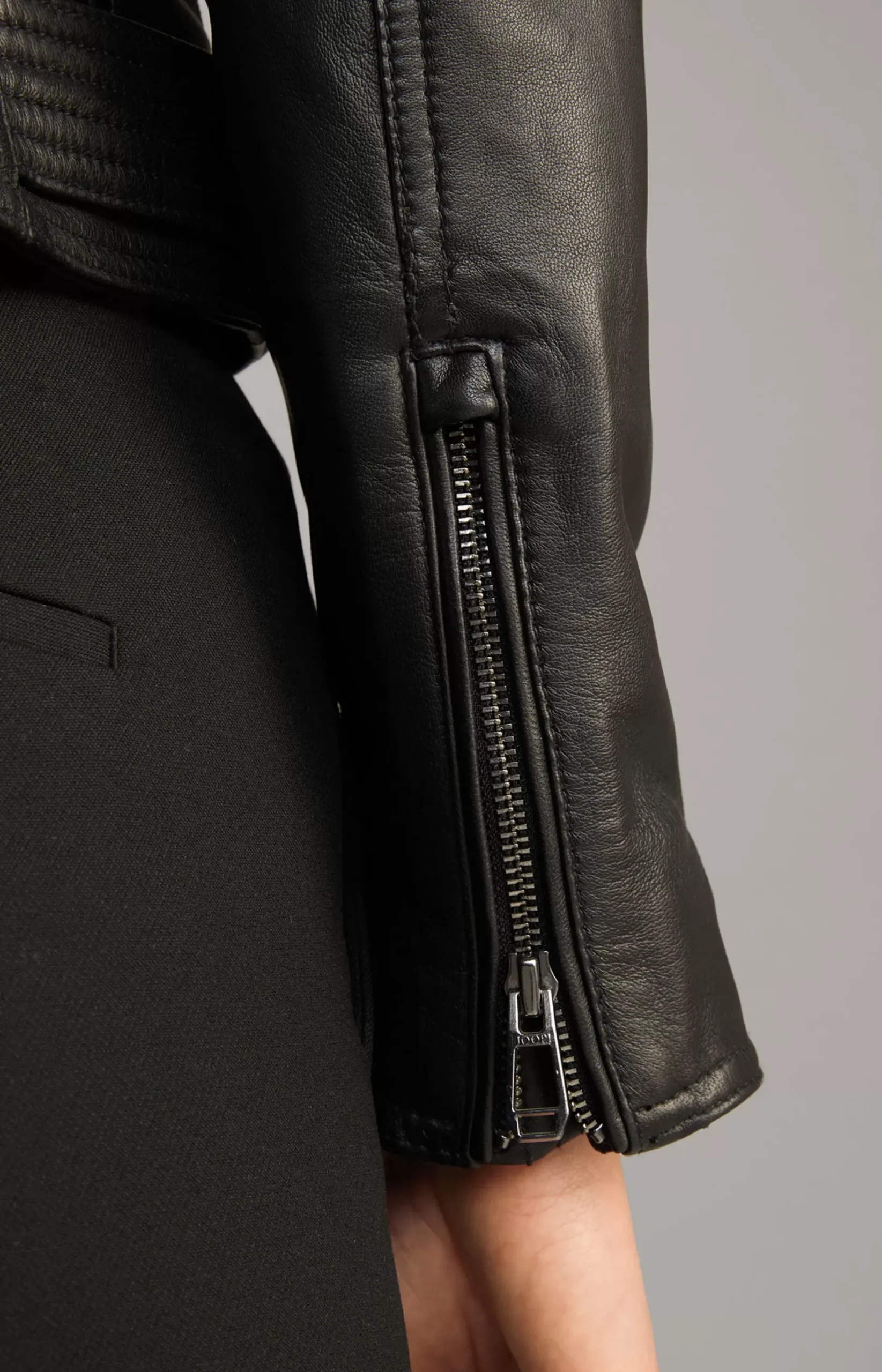 Best JOOP! Biker Leather Jacket in black