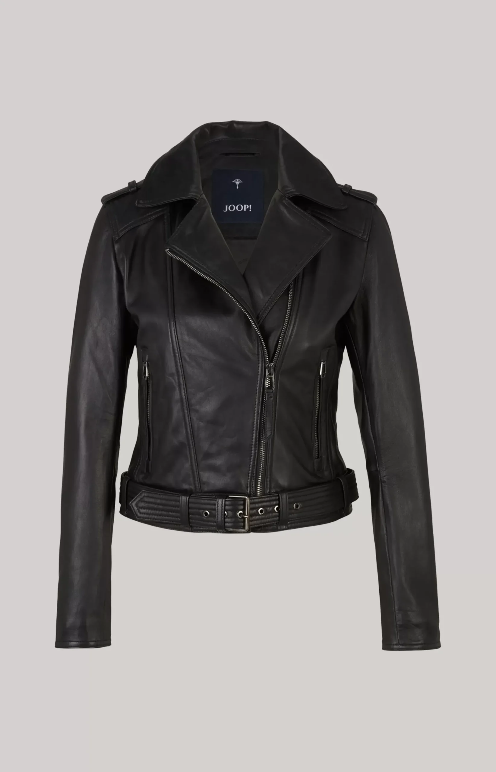 Best JOOP! Biker Leather Jacket in black