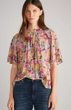 New JOOP! Blouse in a Beige/Pink Pattern beige/pink patterned