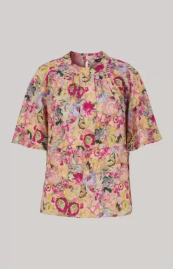New JOOP! Blouse in a Beige/Pink Pattern beige/pink patterned