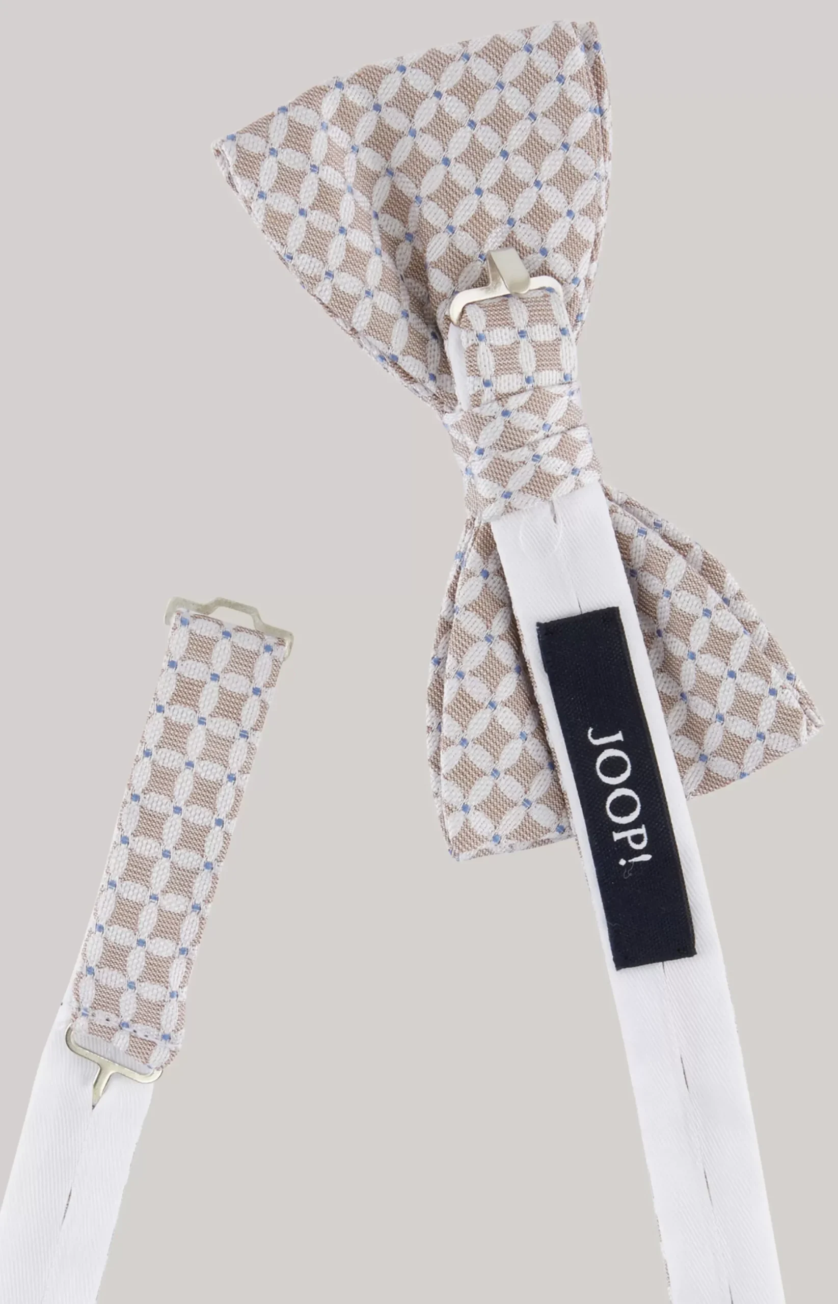 New JOOP! Bow tie in beige/white/blue