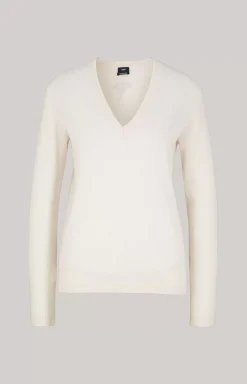 New JOOP! Cashmere Knitted Pullover in cream