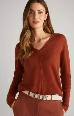 Clearance JOOP! Cashmere Knitted Sweater in copper brown