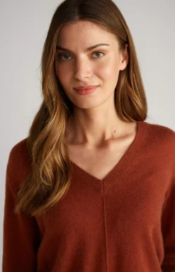 Clearance JOOP! Cashmere Knitted Sweater in copper brown