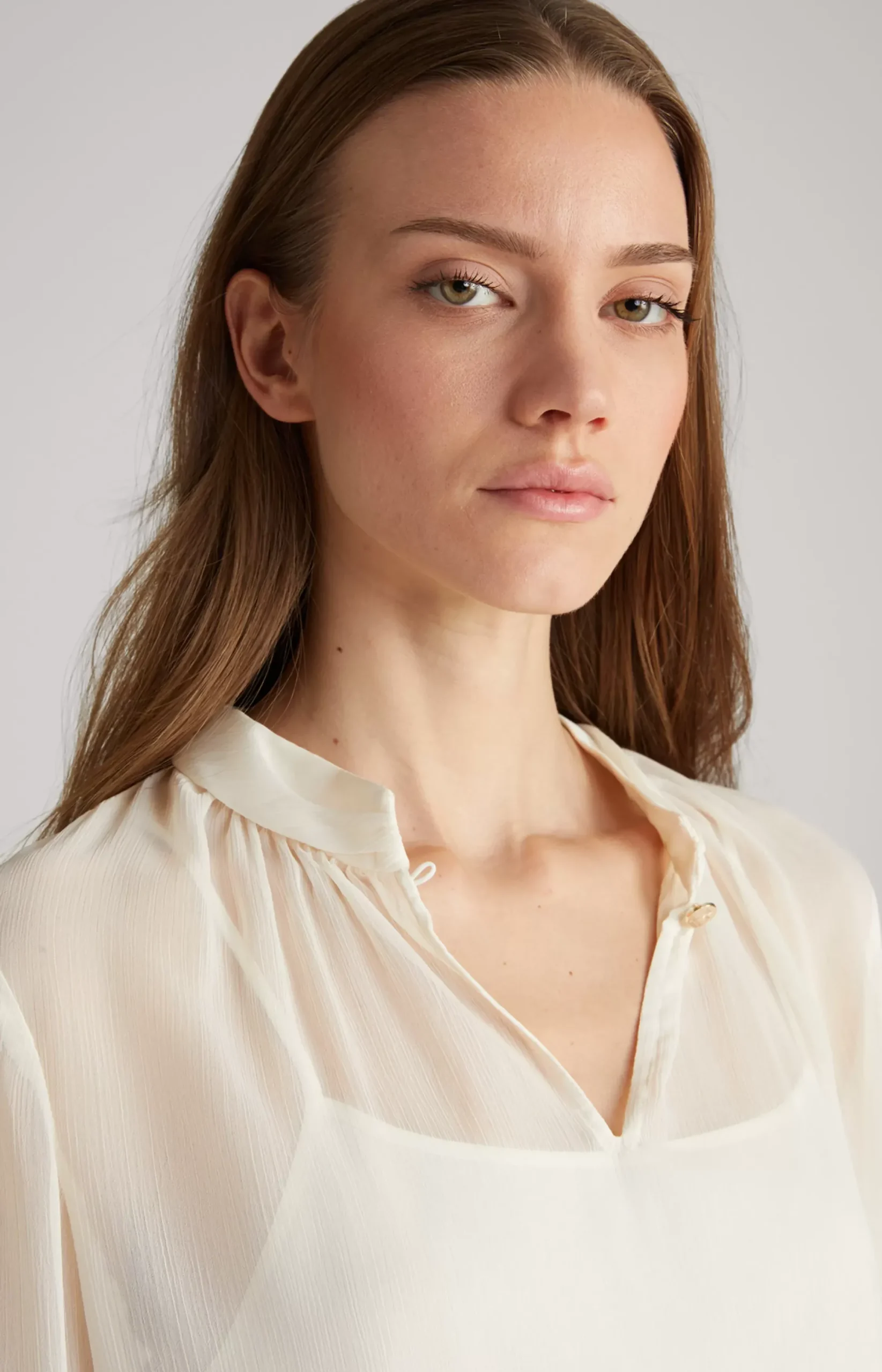 Sale JOOP! Chiffon Blouse in Cream beige