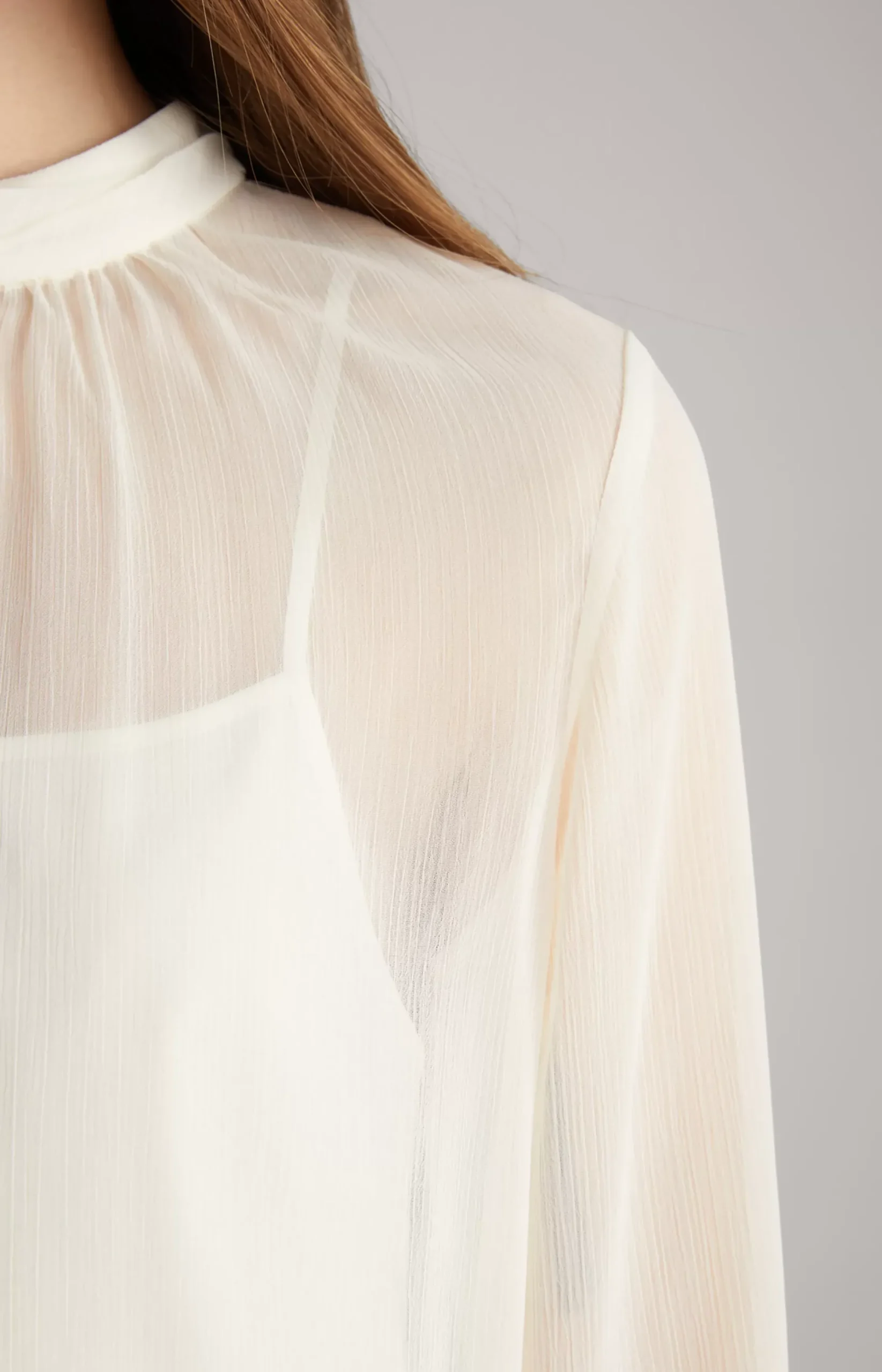 Sale JOOP! Chiffon Blouse in Cream beige