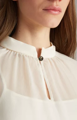 Sale JOOP! Chiffon Blouse in Cream beige