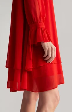 Online JOOP! Chiffon Dress in red
