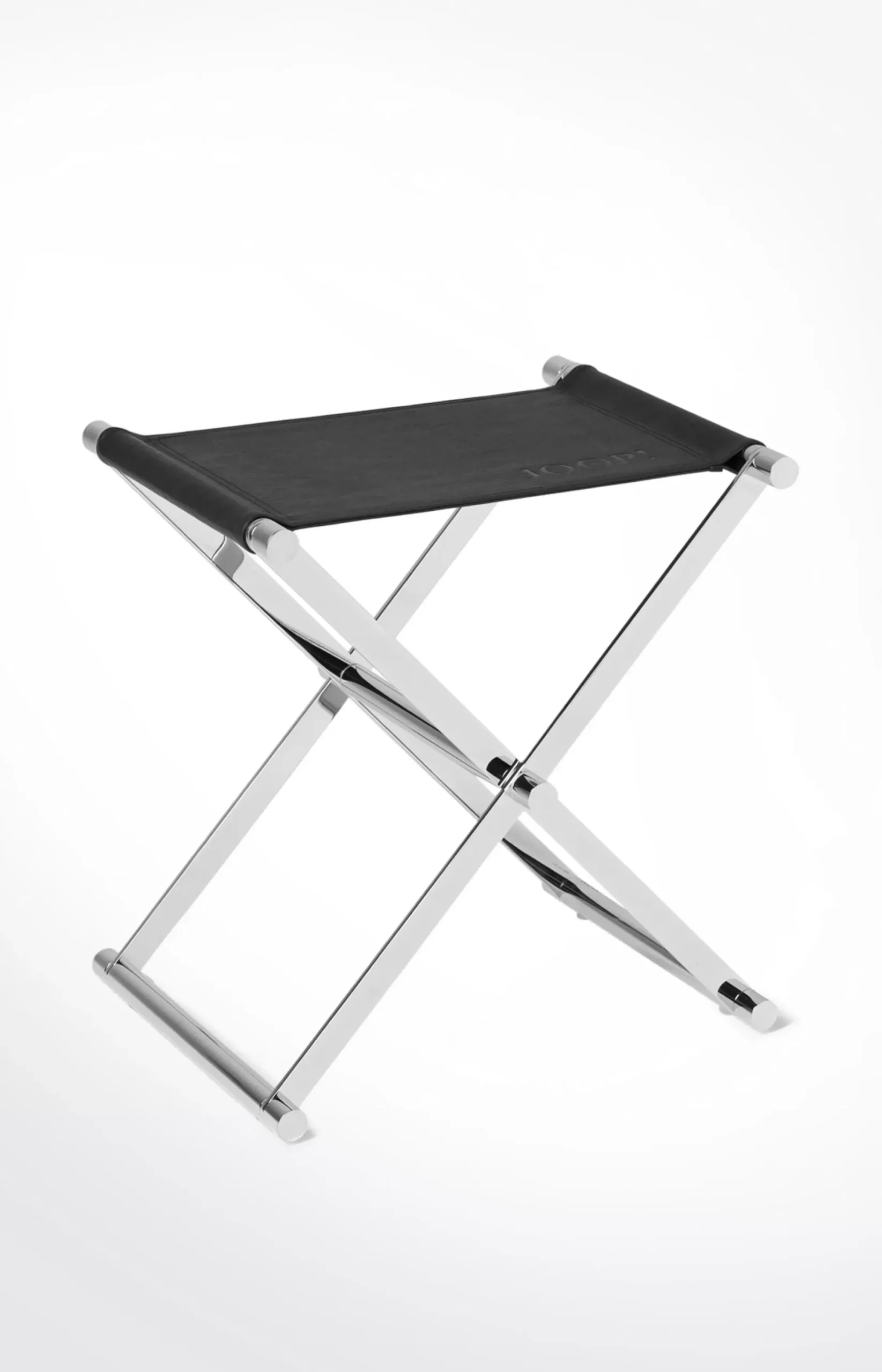 Hot JOOP! Chromeline bath stool, black plain black 1