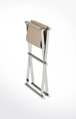 Online JOOP! Chromeline bath stool, grey-pink plain dark beige