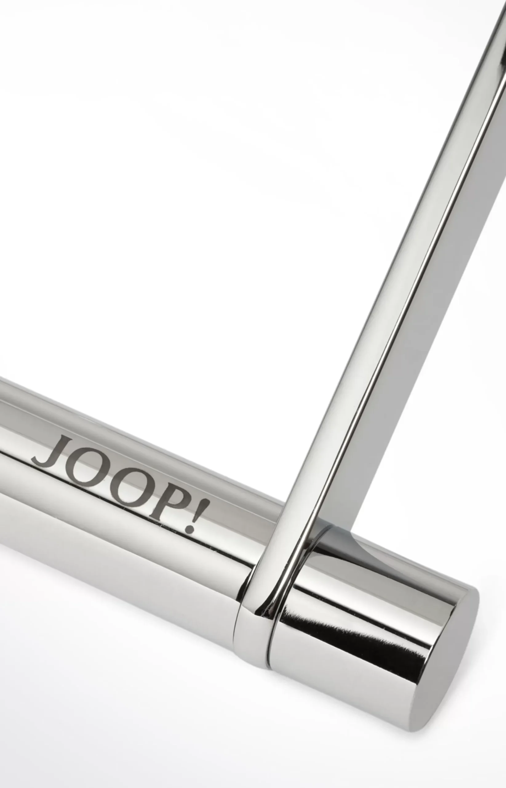 Clearance JOOP! Chromeline bathroom stool, white plain light beige
