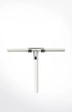 Outlet JOOP! Chromeline glass squeegee, silver/white plain light beige