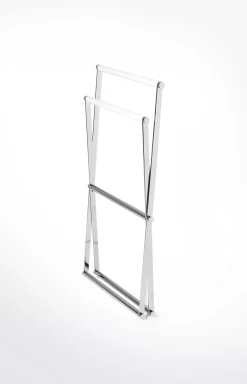Hot JOOP! Chromeline hand towel rack, silver/white plain light beige