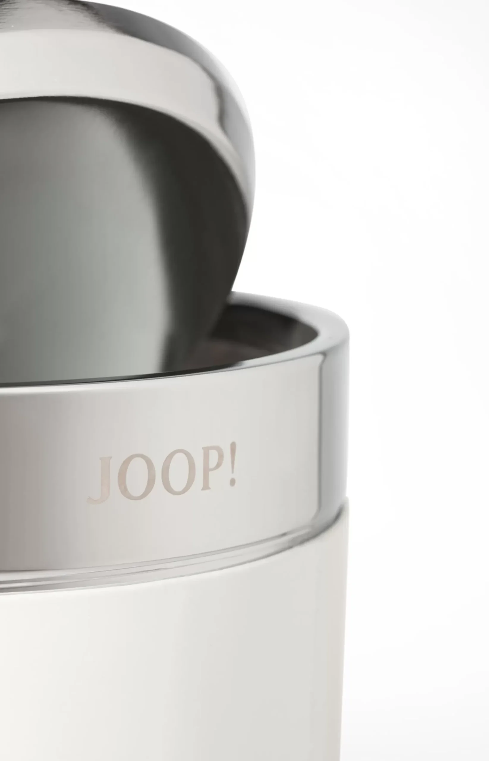 Discount JOOP! Chromeline storage bin, white plain light beige
