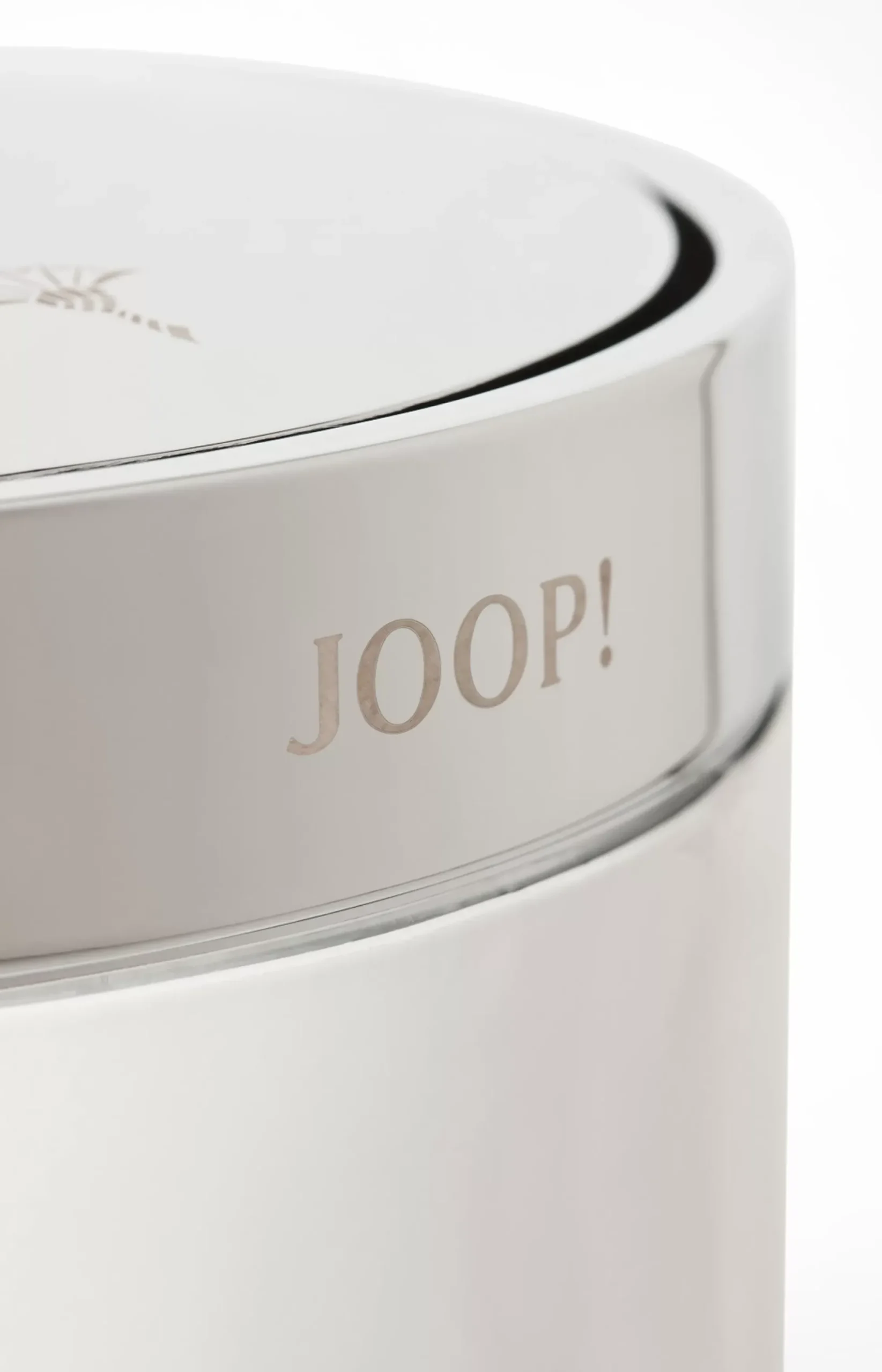 Discount JOOP! Chromeline storage bin, white plain light beige