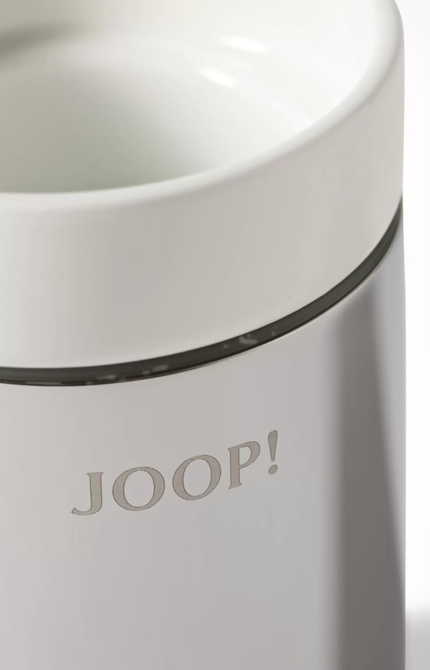 Sale JOOP! Chromeline toothbrush holder, silver/white plain light grey 1