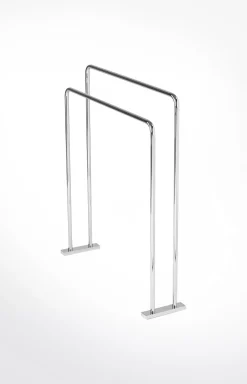 New JOOP! Chromeline towel rack, silver plain light grey 1