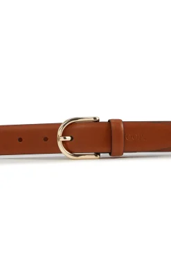 Best JOOP! Classic Leather Belt in Cognac stripe navy 1