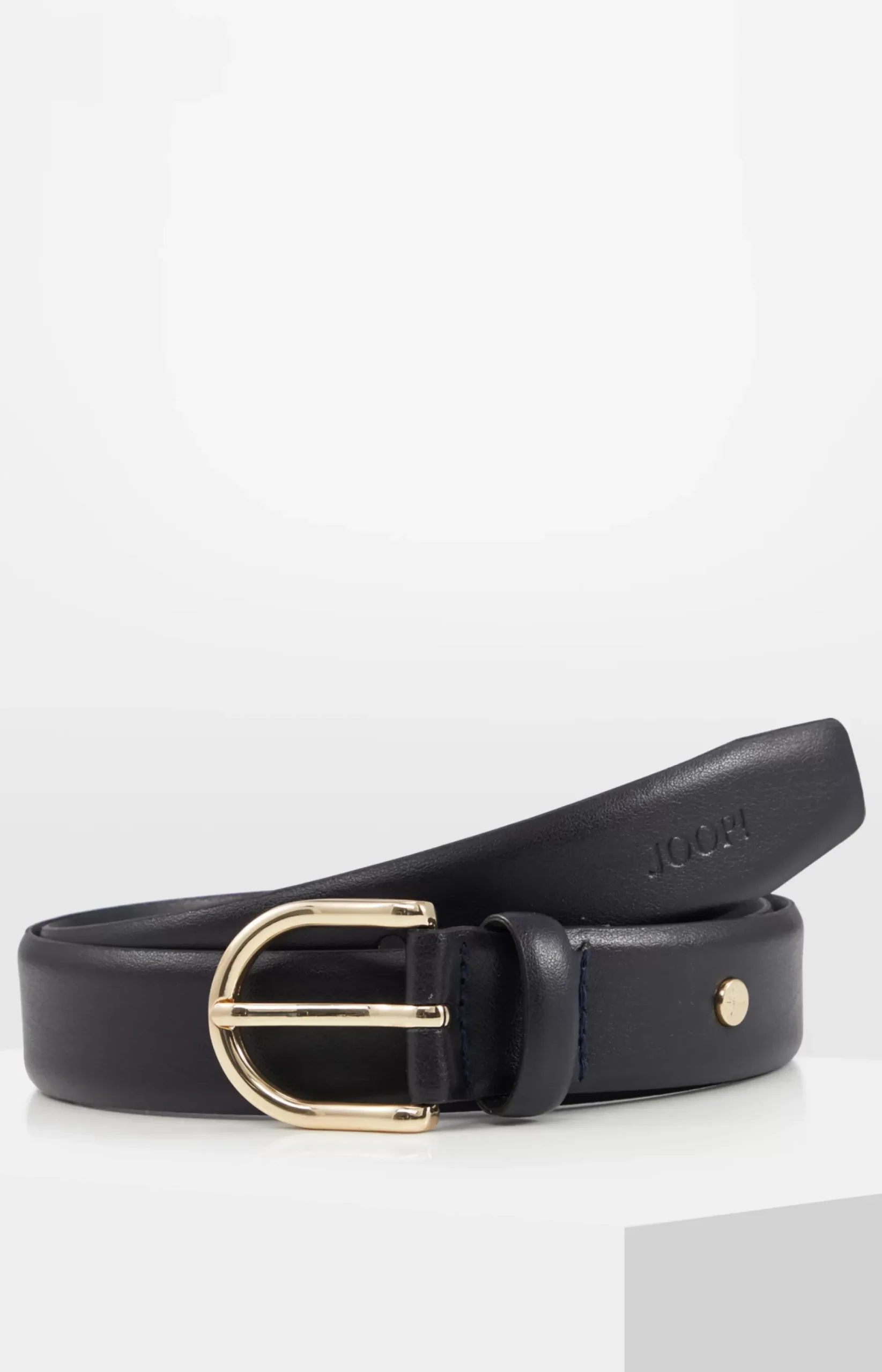Hot JOOP! Classic Leather Belt in Dark Blue small pattern black 1