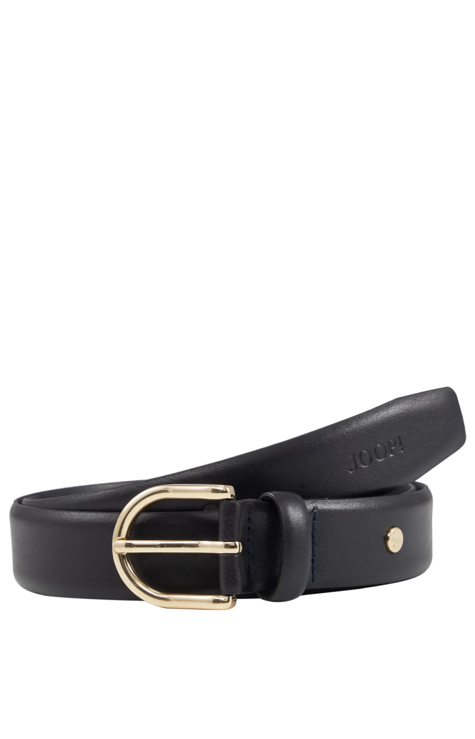 Hot JOOP! Classic Leather Belt in Dark Blue small pattern black 1