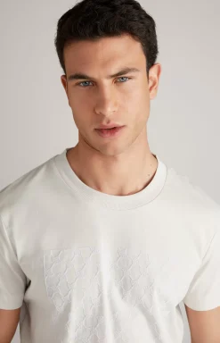 New JOOP! Cornflower Baptiste T-Shirt in off-white