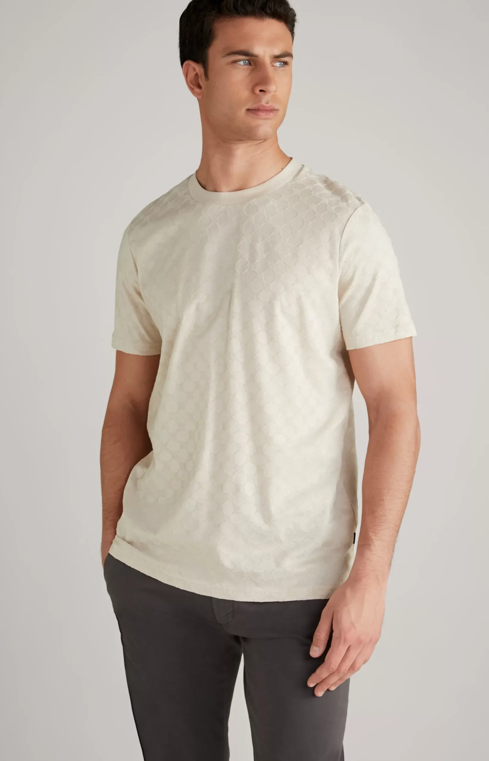 Outlet JOOP! Cornflower Batista T-Shirt in off-white